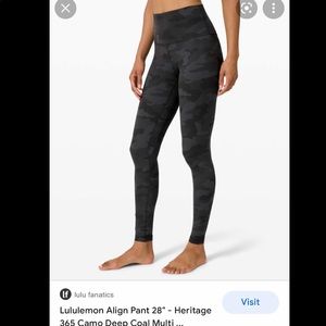 Dark grey cameo: Lululemon align pants